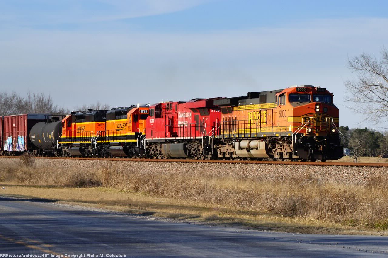 BNSF 5000, CP 8730, BNSF 1793, 1903